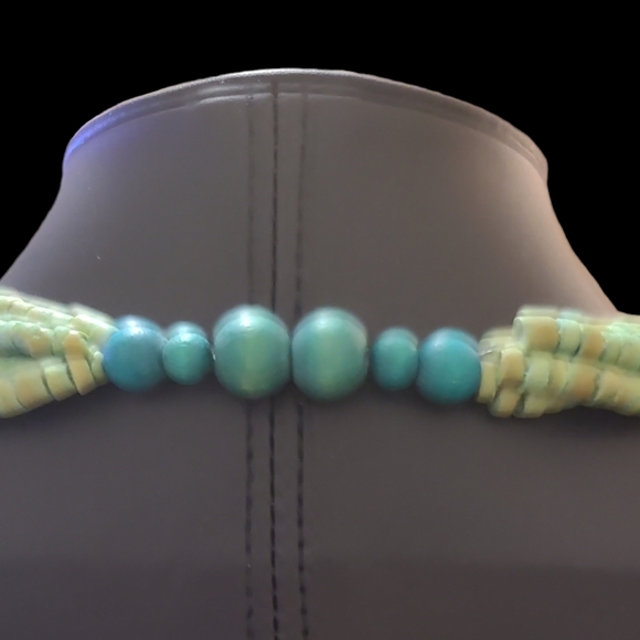 Handmade Boho Vibes Multi Strand Beaded Necklace 24" Lot 10 - Picture 3 of 4